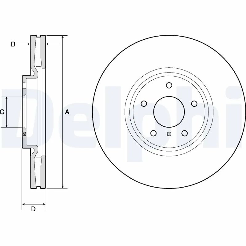 DISC FRANA DELPHI BG9152 - Compatibil cu INFINITI