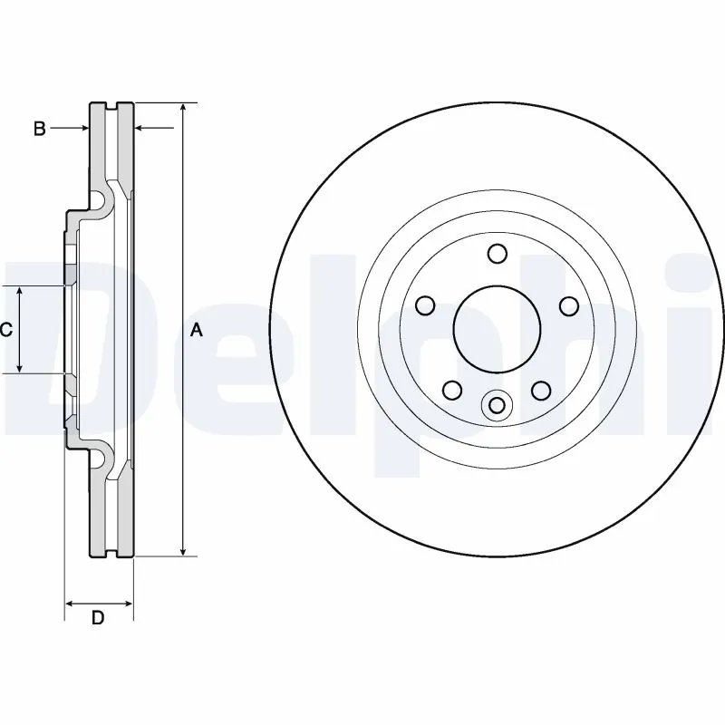 Disc frana Delphi BG9166C