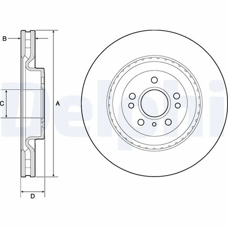 Disc frana Delphi BG9175C
