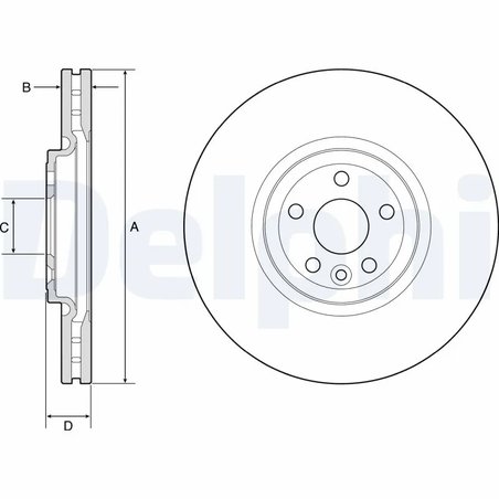 Disc frana Delphi BG9178C