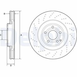 Disc frana Delphi BG9192C