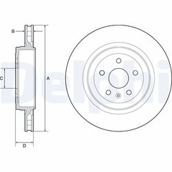 DISC FRANA DELPHI BG9221C - Compatibil cu TESLA