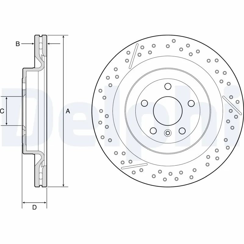 Disc frana Delphi BG9223C