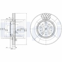 Disc frana Delphi BG9514