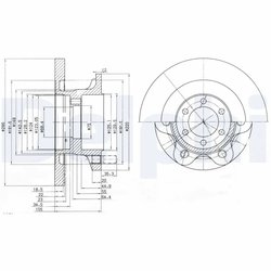 Disc frana Delphi BG9722