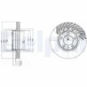 DISC FRANA DELPHI BG9949 - Compatibil cu PORSCHE, VW