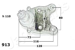 PIVOT JAPANPARTS BJ-913 - Compatibil cu ISUZU, OPEL