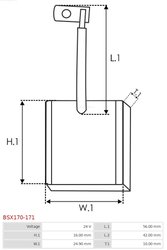 PERIE ELECTROMOTOR AS-PL BSX170-171 - Piesa auto compatibila cu mai multe marci