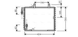 RADIATOR CLIMATIZARE AVA QUALITY COOLING BW5147 - Compatibil cu BMW