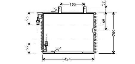 RADIATOR CLIMATIZARE AVA QUALITY COOLING BW5147 - Compatibil cu BMW
