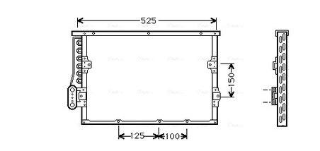 RADIATOR CLIMATIZARE AVA QUALITY COOLING BW5191 - Compatibil cu BMW
