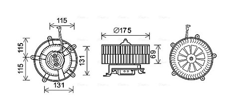 VENTILATOR HABITACLU AVA QUALITY COOLING BW8478 - Compatibil cu BMW, ROLLS-ROYCE