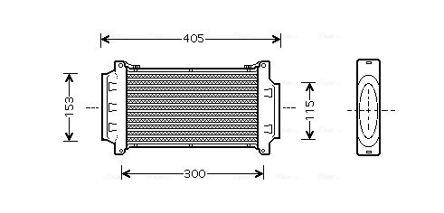 INTERCOOLER AVA QUALITY COOLING BWA4262 - Compatibil cu MINI