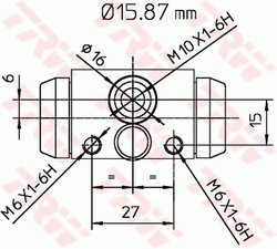 Cilindru receptor frana TRW BWB170