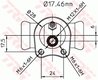 CILINDRU RECEPTOR FRANA TRW BWC112 - Compatibil cu OPEL, VAUXHALL