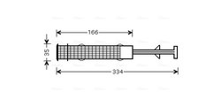 USCATOR AER CONDITIONAT AVA QUALITY COOLING BWD279 - Compatibil cu BMW