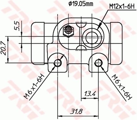 Cilindru receptor frana TRW BWD307T