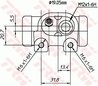 Cilindru receptor frana TRW BWD307T