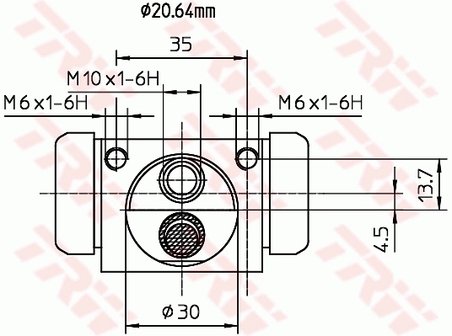 CILINDRU RECEPTOR FRANA TRW BWF318 - Compatibil cu FORD