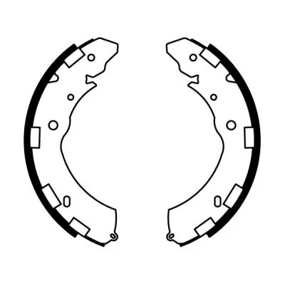 SET SABOTI FRANA ABE C05060ABE - Compatibil cu FIAT, MITSUBISHI, SUBARU