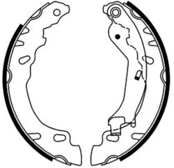 SET SABOTI FRANA ABE C0F029ABE - Compatibil cu FIAT, FORD, RENAULT