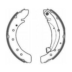 SET SABOTI FRANA ABE C0P013ABE - Compatibil cu CITROEN, FIAT, PEUGEOT