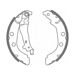 SET SABOTI FRANA ABE C0P027ABE - Compatibil cu PEUGEOT