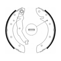 SET SABOTI FRANA ABE C0R011ABE - Compatibil cu RENAULT