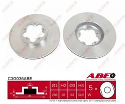 DISC FRANA ABE C3G036ABE - Compatibil cu FORD