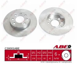 DISC FRANA ABE C3X001ABE - Compatibil cu CHEVROLET, OPEL, VAUXHALL
