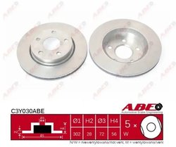 DISC FRANA ABE C3Y030ABE - Compatibil cu JEEP