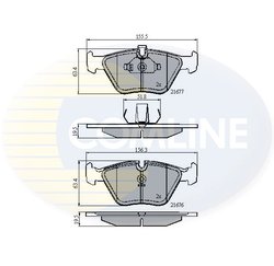 SET PLACUTE FRANA COMLINE CBP01010 - Compatibil cu BMW