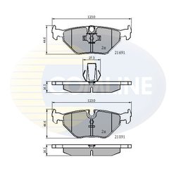 Set placute frana Comline CBP01011