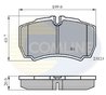Set placute frana Comline CBP01034