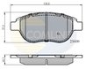 Set placute frana Comline CBP01038