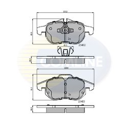 Set placute frana Comline CBP01137