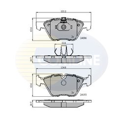 Set placute frana Comline CBP01300