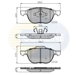 Set placute frana Comline CBP01323