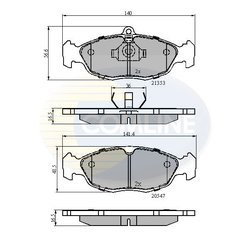Set placute frana Comline CBP0134
