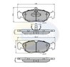 SET PLACUTE FRANA COMLINE CBP0134 - Compatibil cu CHEVROLET, DAEWOO, FSO, OPEL, VAUXHALL, ZAZ