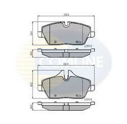 Set placute frana Comline CBP01531
