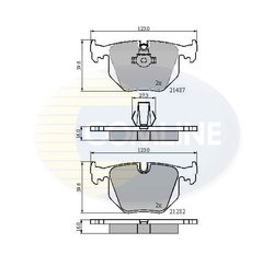 Set placute frana Comline CBP01547