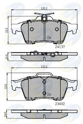 Set placute frana Comline CBP01599