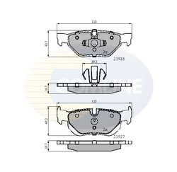 Set placute frana Comline CBP01708