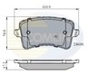 Set placute frana Comline CBP01709