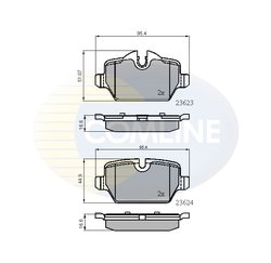 Set placute frana Comline CBP01710