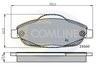 Set placute frana Comline CBP01765