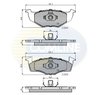 Set placute frana Comline CBP0180