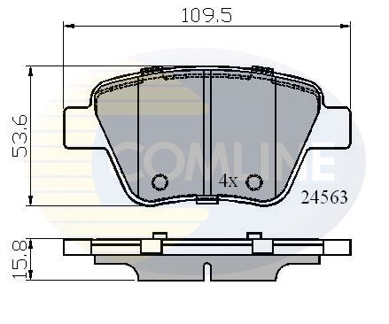 SET PLACUTE FRANA COMLINE CBP02022 - Compatibil cu AUDI, SEAT, SKODA, VW