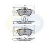 SET PLACUTE FRANA COMLINE CBP0212 - Compatibil cu MERCEDES-BENZ, VW